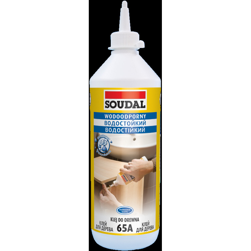 Клей для дерева SOUDAL PVA D3, 0.25 кг (000030000065002500)
