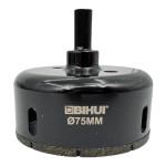 Алмазная коронка BIHUI Ceramics PRO 75 мм под дрель (DBW75) – Фото №2