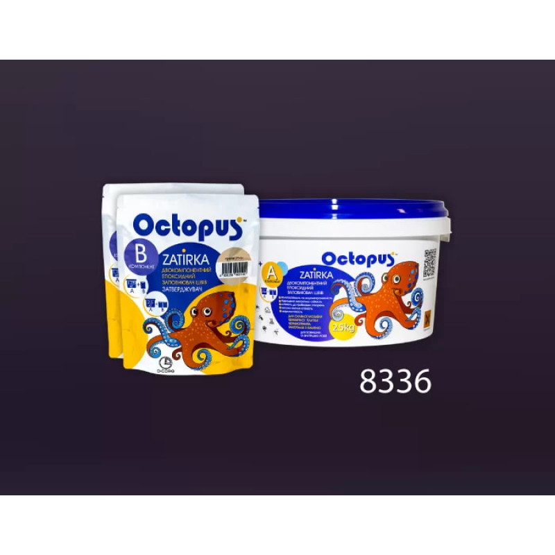 Эпоксидная двухкомпонентная затирка Octopus Zatirka цвет 8336 2,5 кг (8336-2)