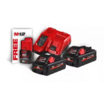 Акумулятор + З/П (Енергокомплект) M18 HNRG-302 (НВ3 2 шт + В2 1 шт +З/П M12-18FC) MILWAUKEE (4933471071) – Фото №2