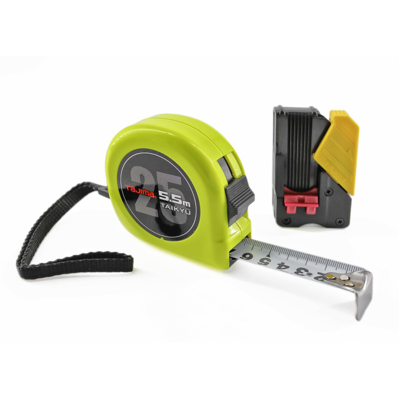 Рулетка будівельна TAJIMA G7 LOCK G7L2550 ударостійка посилена стрічка 5,0 м (1001-2530)