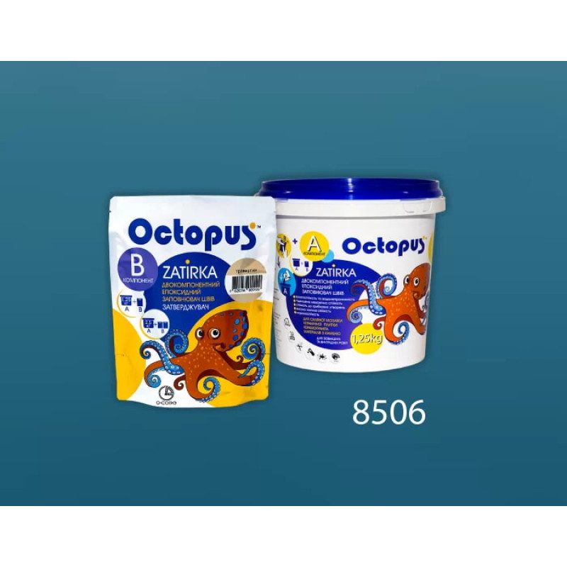 Эпоксидная двухкомпонентная затирка Octopus Zatirka цвет 8506 1,25 кг (8506-1)