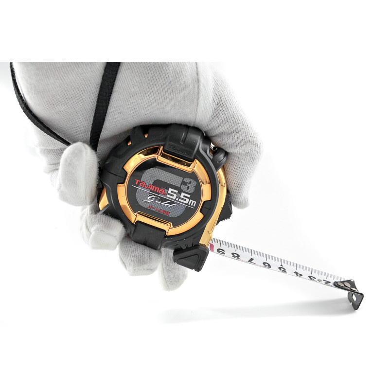 Рулетка строительная TAJIMA G3 LOCK G3GL19-55BL ударопрочная 19 мм х 5,5 м (1001-1662)