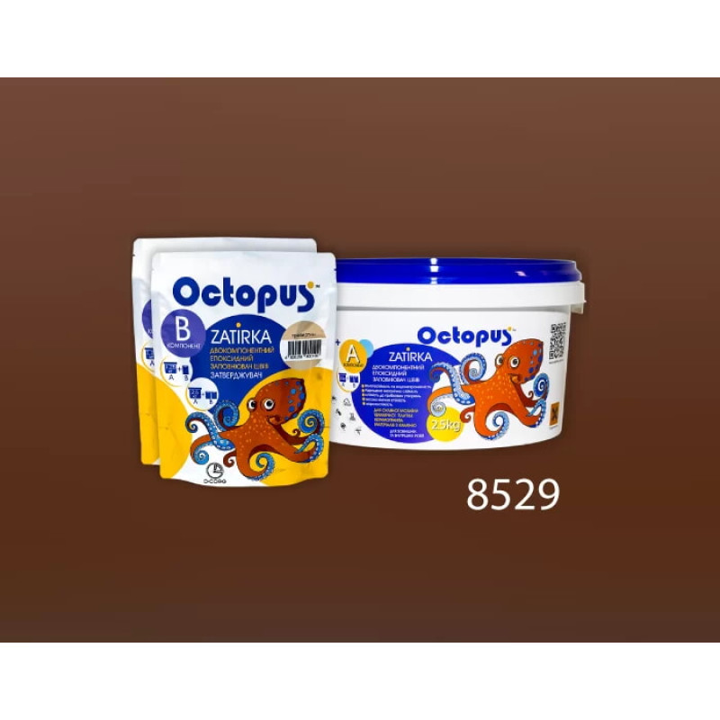 Эпоксидная двухкомпонентная затирка Octopus Zatirka цвет 8529 2,5 кг (8529-2)