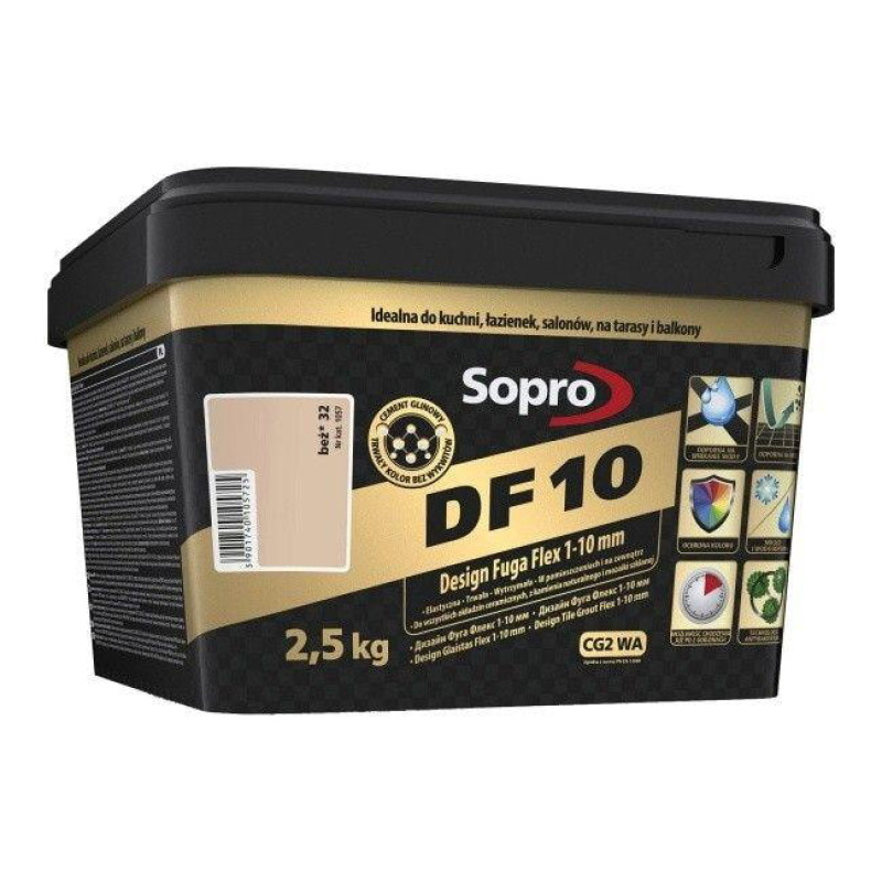Фуга для швов Sopro DF 10 1057 бежевая №32 2,5 кг (1057/2,5)