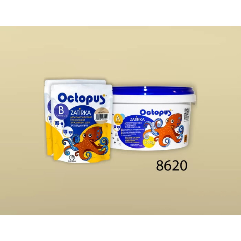 Епоксидна двокомпонентна  фуга Octopus Zatirka колір 8620 2,5 кг (8620-2)
