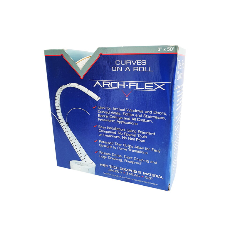 Лента угловая Strait-flex Arch-Flex для прямых и арочных углов композитная 86мм х 15 м (SFAF15)