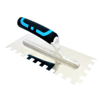 Шпатель зубчатый 10 мм из нержавеющей стали 280х120 мм BIHUI (PTSB10)