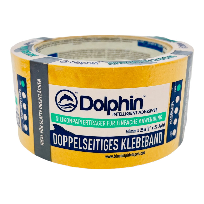 Скотч двухсторонний Blue Dolphin Tape полипропиленовый 50 мм х 25 м (04-3-03)