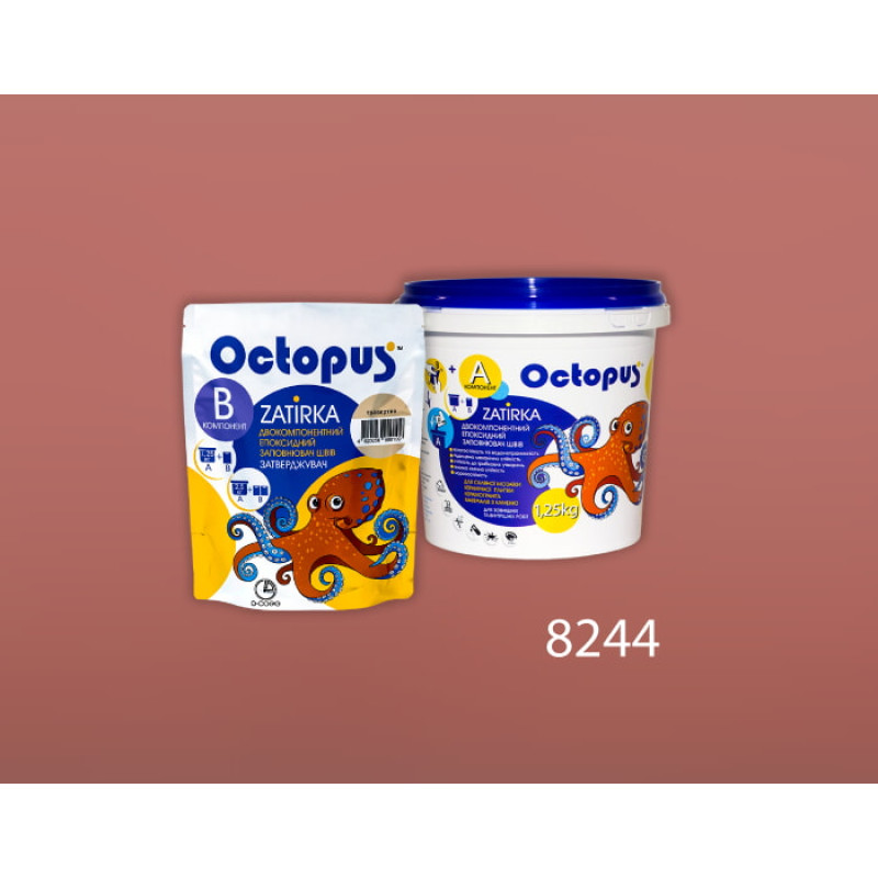 Эпоксидная двухкомпонентная затирка Octopus Zatirka цвет 8244 1,25 кг (8244-1)