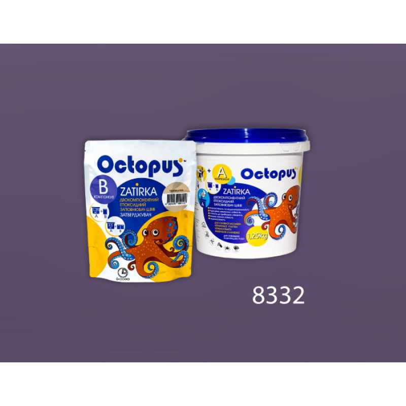 Епоксидна двокомпонентна  фуга Octopus Zatirka колір 8332 1,25 кг (8332-1)