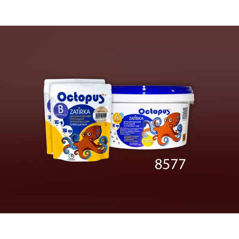 Епоксидна двокомпонентна  фуга Octopus Zatirka колір 8577 2,5 кг (8577-2)