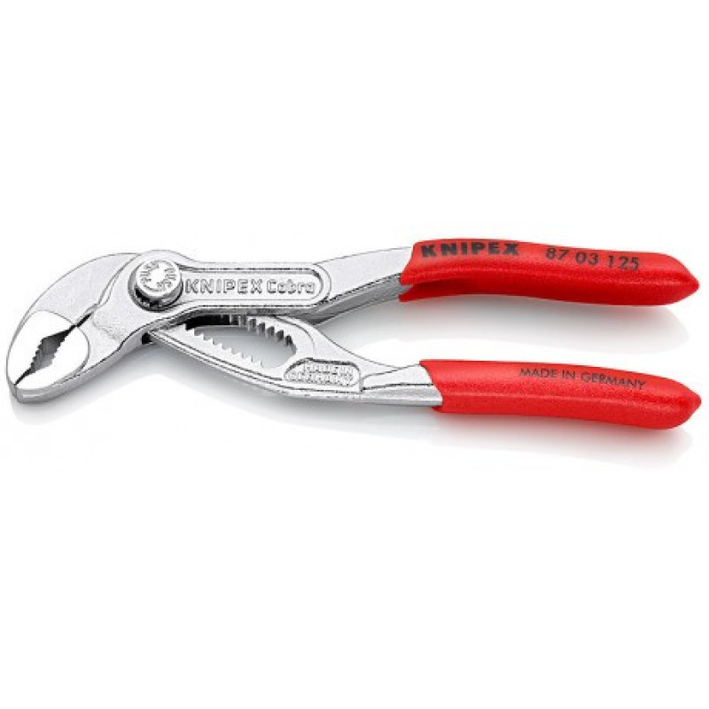 Кліщі переставні сантехнічні Cobra KNIPEX хромовані (87 03 125)