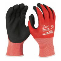 Перчатки профессиональные строительные с уровнем сопротивления порезам 1 MILWAUKEE размер M/8 (4932471416)