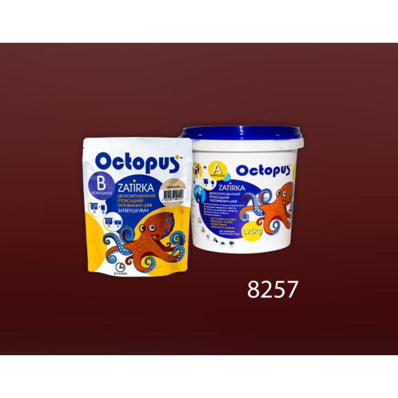 Епоксидна двокомпонентна  фуга Octopus Zatirka колір 8257 1,25 кг (8257-1)