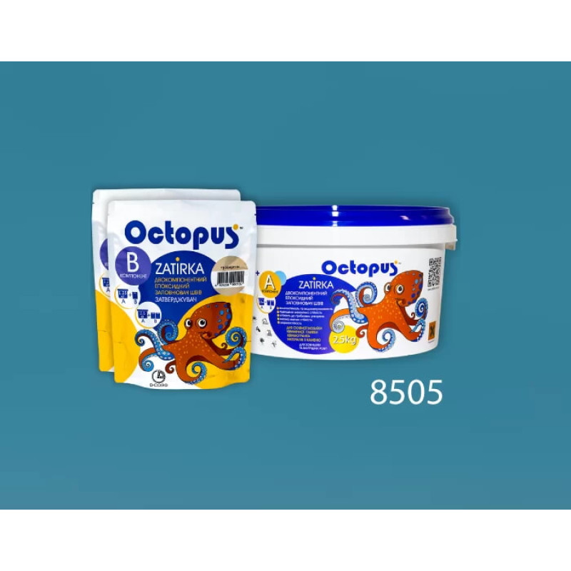Эпоксидная двухкомпонентная затирка Octopus Zatirka цвет 8505 2,5 кг (8505-2)