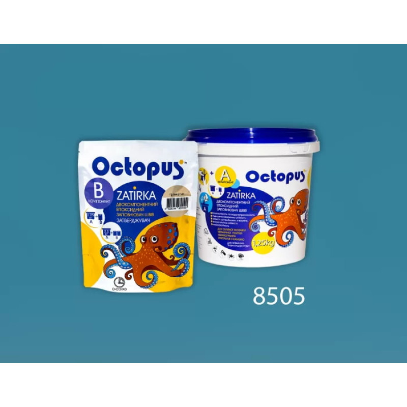 Эпоксидная двухкомпонентная затирка Octopus Zatirka цвет 8505 1,25 кг (8505-1)