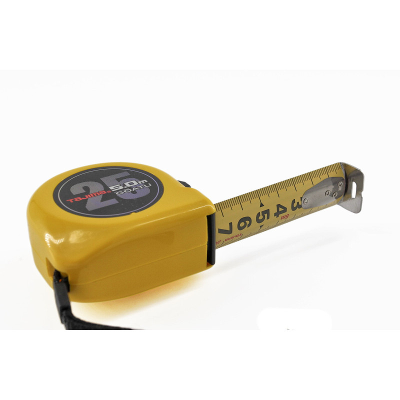 Рулетка строительная TAJIMA GOATU HI LOCK L25-50 усиленная лента 25 мм х 5 м (1001-2439)