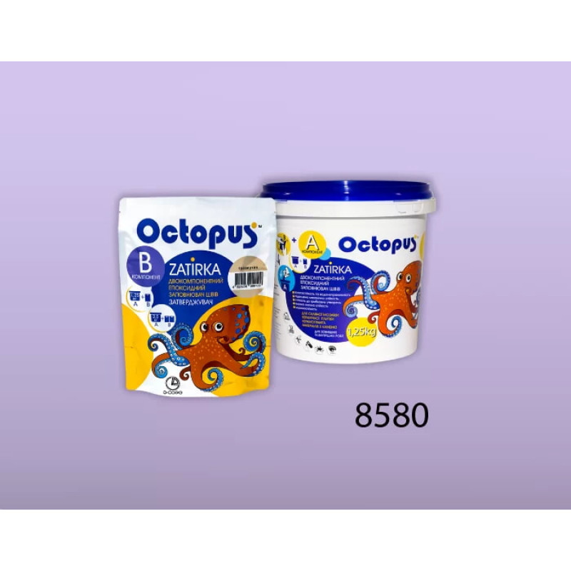 Епоксидна двокомпонентна  фуга Octopus Zatirka колір 8580 1,25 кг (8580-1)