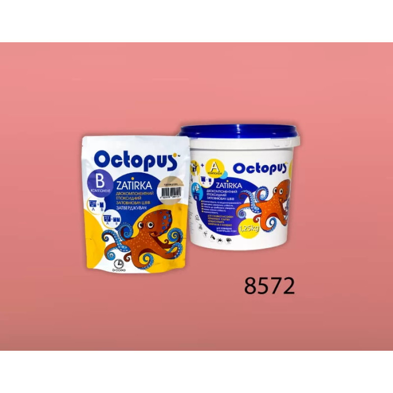 Епоксидна двокомпонентна  фуга Octopus Zatirka колір 8572 1,25 кг (8572-1)