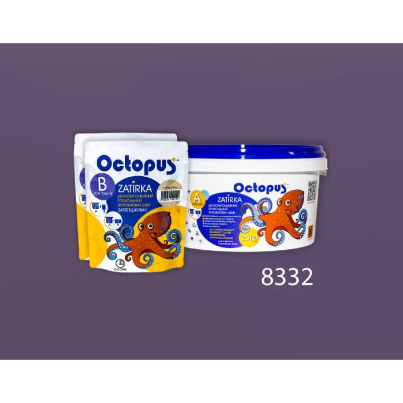 Епоксидна двокомпонентна  фуга Octopus Zatirka колір 8332 2,5 кг (8332-2)