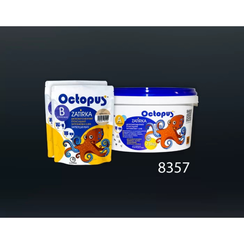 Эпоксидная двухкомпонентная затирка Octopus Zatirka цвет 8357 2,5 кг (8357-2)