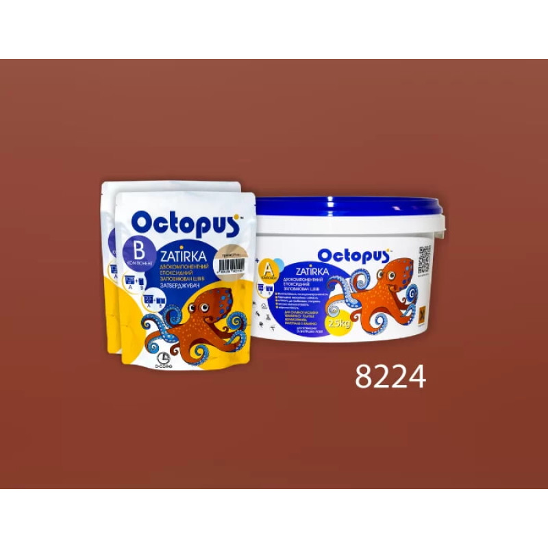 Епоксидна двокомпонентна  фуга Octopus Zatirka колір 8224 2,5 кг (8224-2)