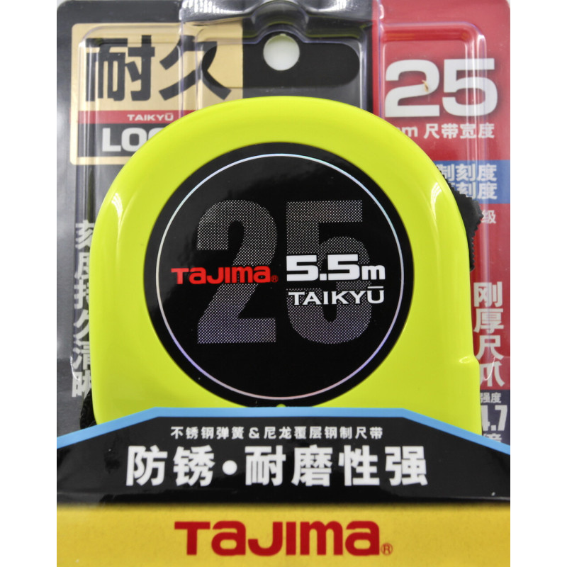 Рулетка строительная TAJIMA SUPER SPL25-55 5,5 м водостойкая ультра износостойкая (1001-2529)