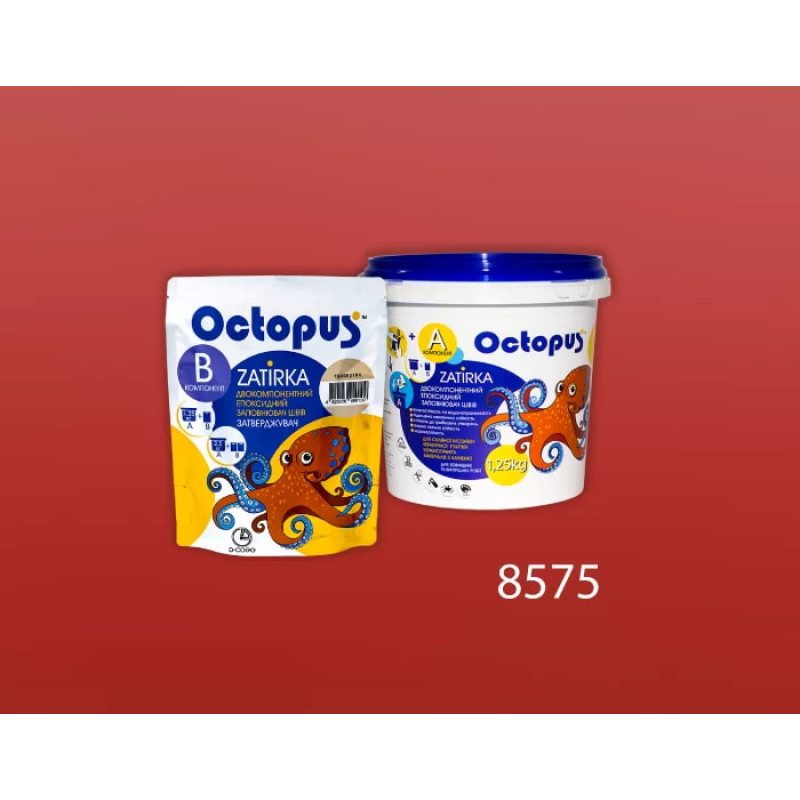 Епоксидна двокомпонентна  фуга Octopus Zatirka колір 8575 1,25 кг (8575-1)