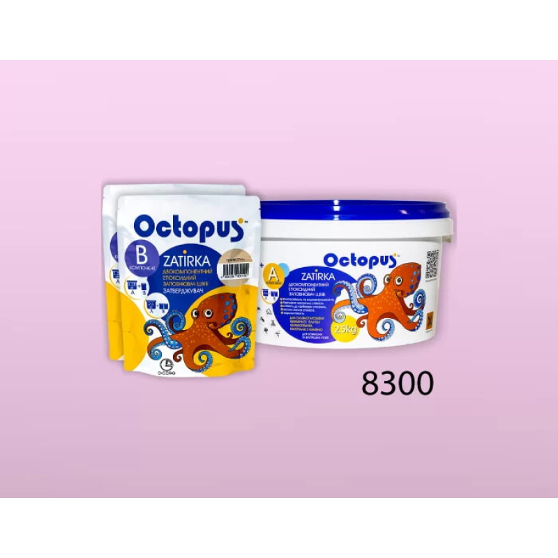 Епоксидна двокомпонентна  фуга Octopus Zatirka колір 8300 2,5 кг (8300-2)