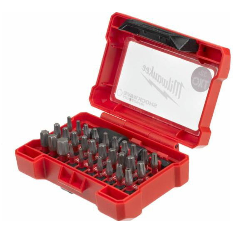 Биты НАБОР — 32 предмета Shockwave Impact Duty bit TORX 32 MILWAUKEE (4932471586)