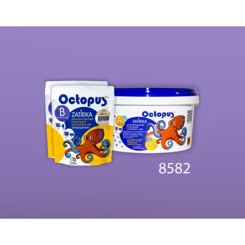 Епоксидна двокомпонентна  фуга Octopus Zatirka колір 8582 2,5 кг (8582-2)