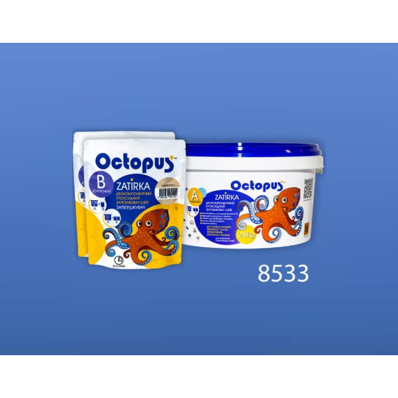 Эпоксидная двухкомпонентная затирка Octopus Zatirka цвет 8533 2,5 кг (8533-2)