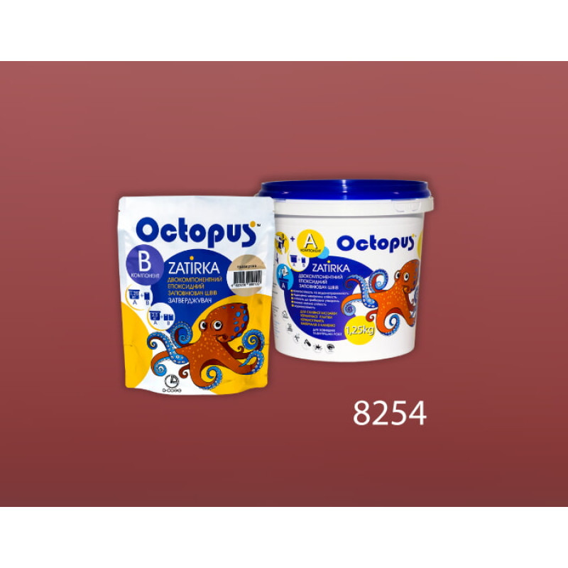 Епоксидна двокомпонентна  фуга Octopus Zatirka колір 8254 1,25 кг (8254-1)