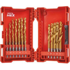 Набор сверл по металлу RedHEX HSS-G TiN 2-10мм (19 шт) MILWAUKEE (48894760)