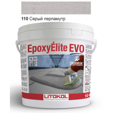 Эпоксидная затирка Litokol Epoxyelite EVO c.110 двухкомпонентная серый перламутр 10 кг (EEEVOGPR0010)