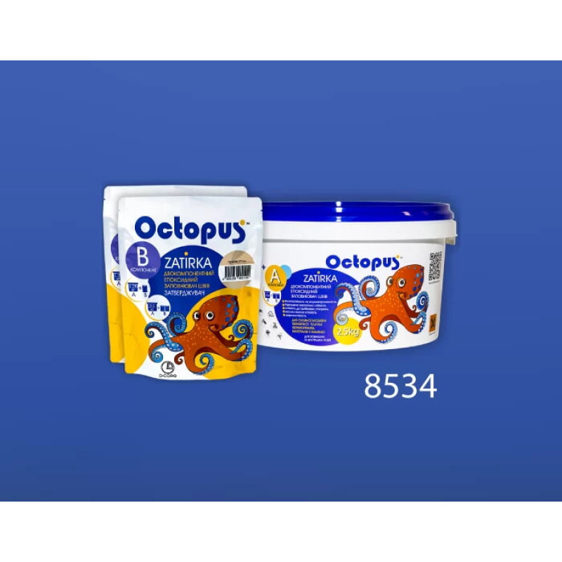 Епоксидна двокомпонентна  фуга Octopus Zatirka колір 8534 2,5 кг (8534-2)