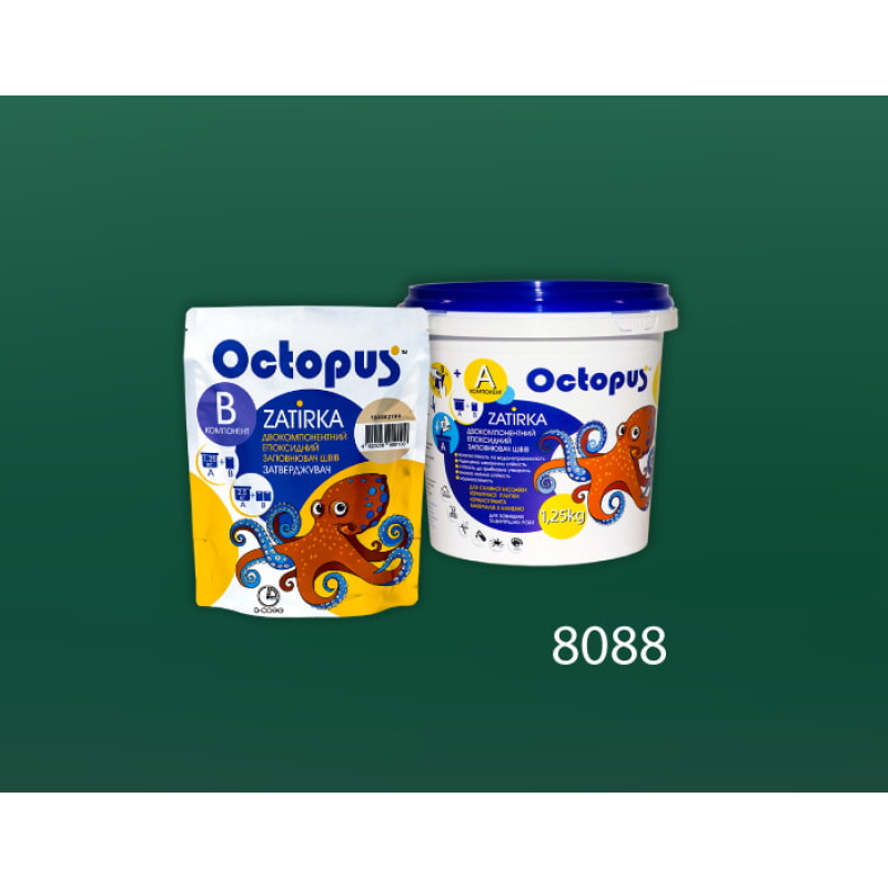 Епоксидна двокомпонентна  фуга Octopus Zatirka колір 8088 1,25 кг (8088-1)