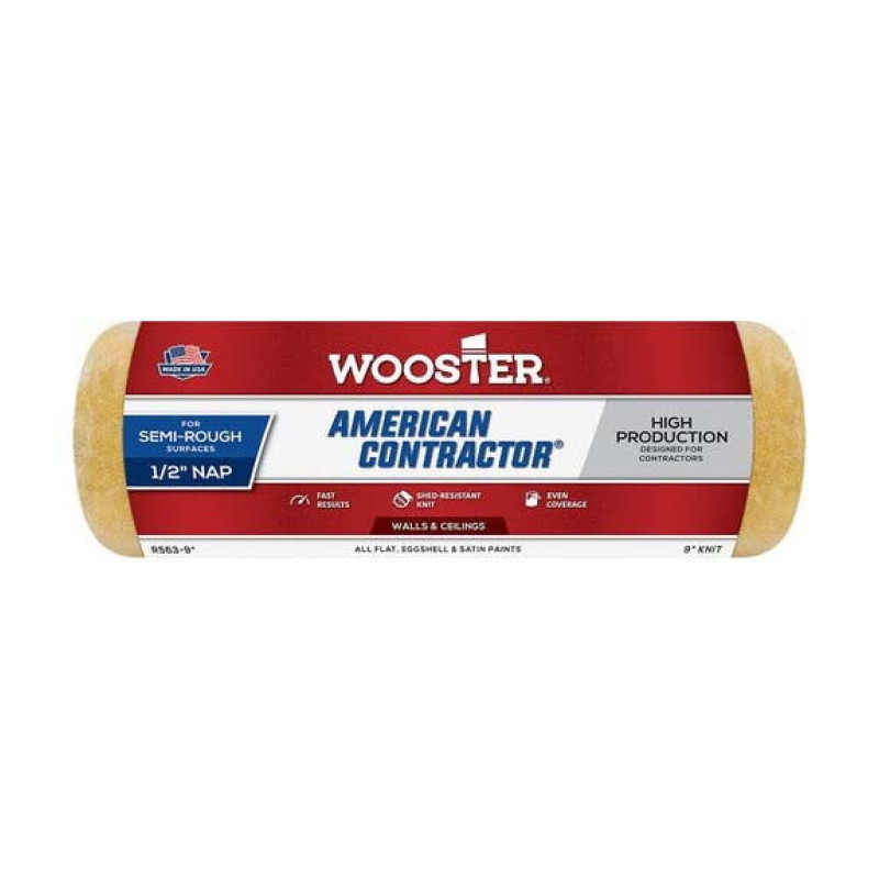Валик малярный Wooster American Contractor вязаный R563-9 23 см (9”) ворс 13 мм (1/2”)