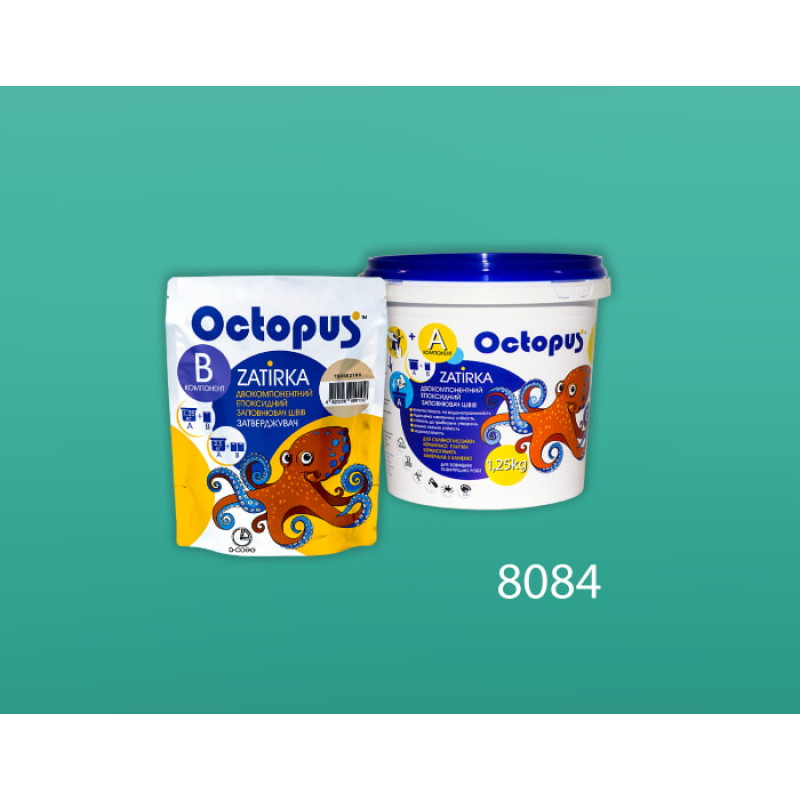 Епоксидна двокомпонентна  фуга Octopus Zatirka колір 8084 1,25 кг (8084-1)