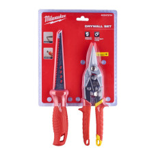 Ножовка (пила, пила) для гипсокартона + Ножницы по металлу НАБОР MILWAUKEE (4932479784)