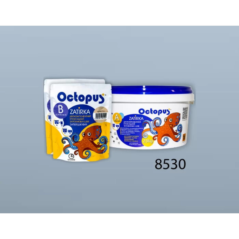 Эпоксидная двухкомпонентная затирка Octopus Zatirka цвет 8530 2,5 кг (8530-2)