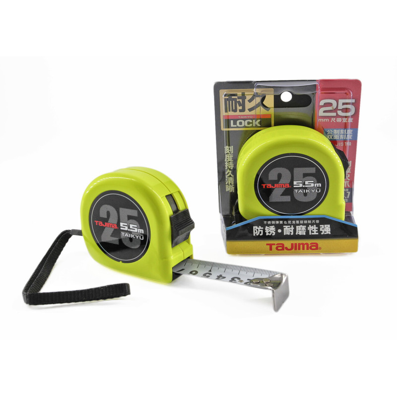 Рулетка строительная TAJIMA SUPER SPL25-55 5,5 м водостойкая ультра износостойкая (1001-2529)
