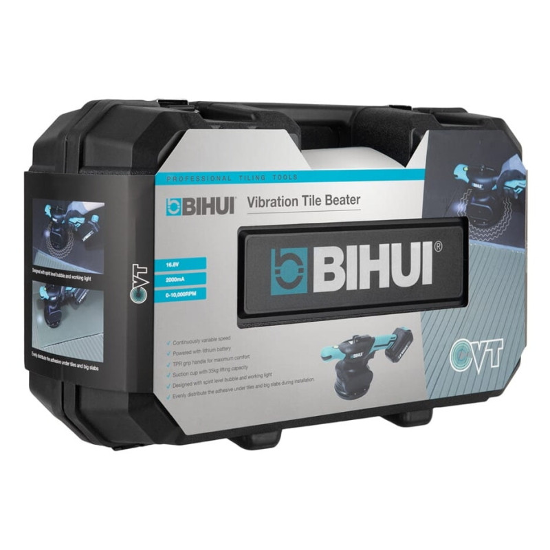 Виброприсоска аккумуляторная для усадки плитки 16V 2.0A/h Ø 130 мм BIHUI (LFTBV)