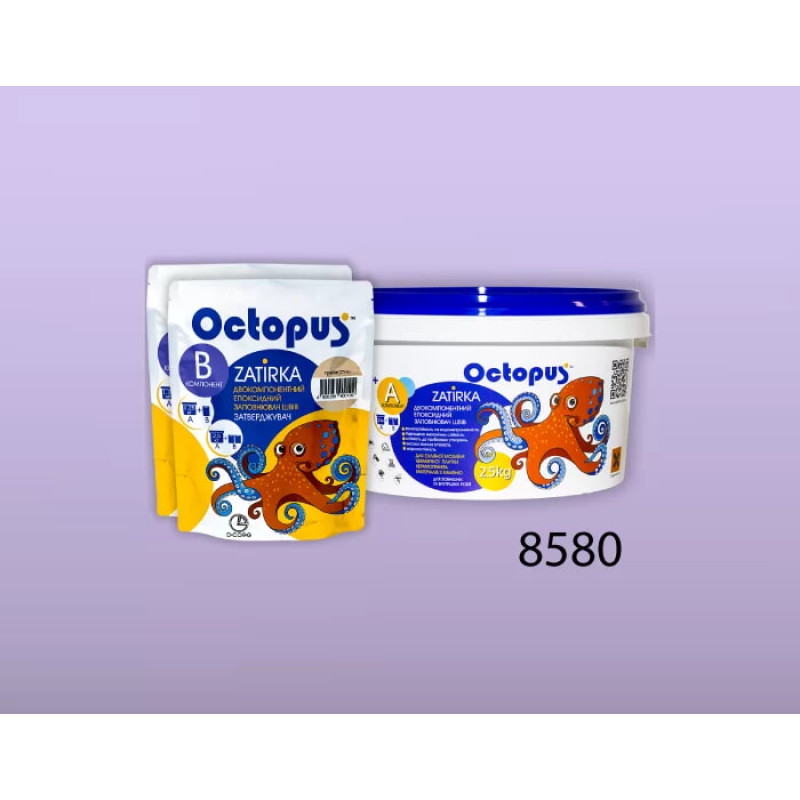Епоксидна двокомпонентна  фуга Octopus Zatirka колір 8580 2,5 кг (8580-2)