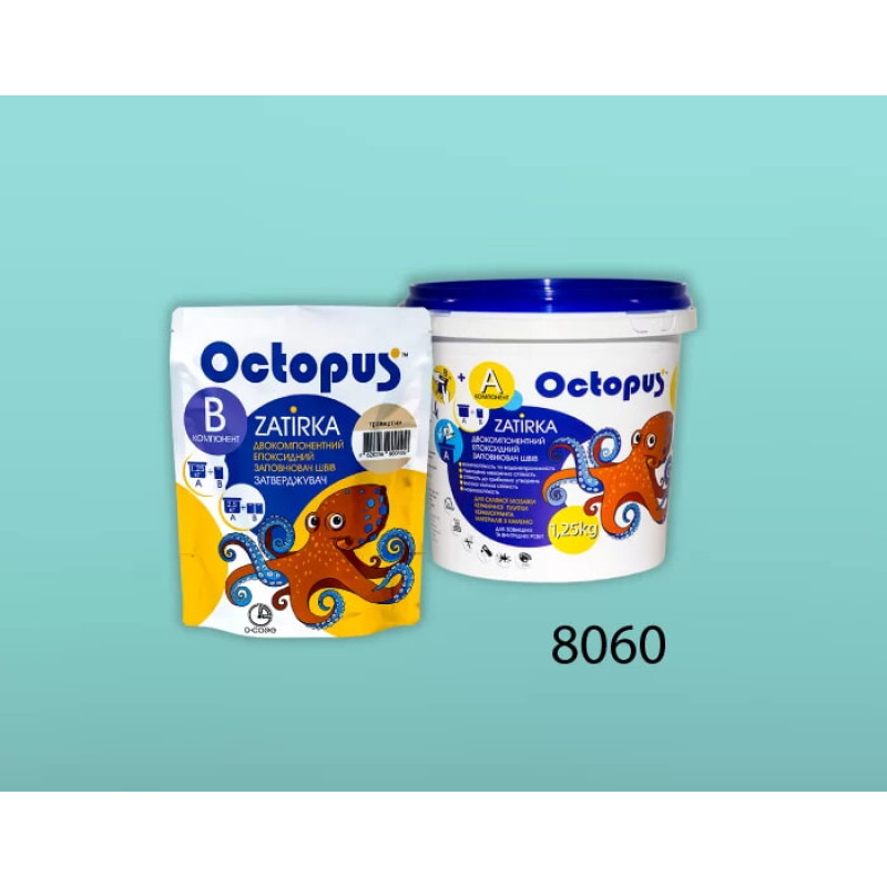 Епоксидна двокомпонентна  фуга Octopus Zatirka колір 8060 1,25 кг (8060-1)