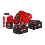 Акумулятор + З/П (енергокомплект) M18 NRG-502 (В5 2 шт + З/П M12-18FC) MILWAUKEE (4933459217) – Фото №2