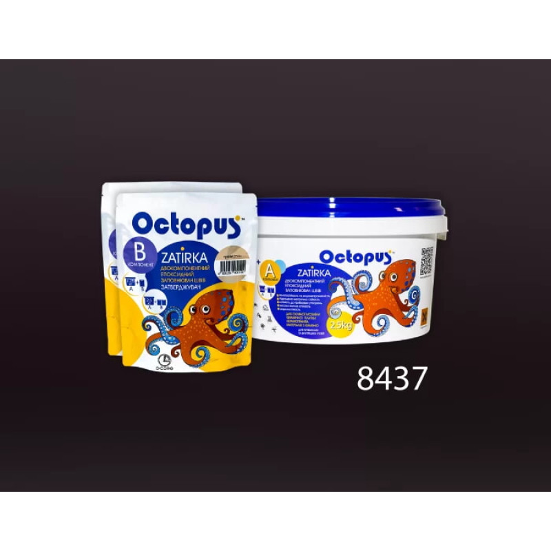 Епоксидна двокомпонентна  фуга Octopus Zatirka колір 8437 2,5 кг (8437-2)