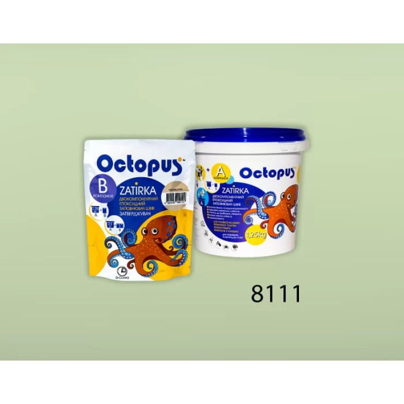 Епоксидна двокомпонентна  фуга Octopus Zatirka колір 8111 1,25 кг (8111-1)