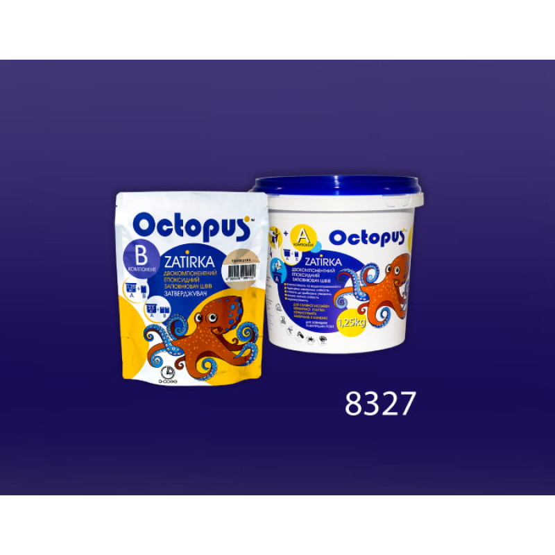 Епоксидна двокомпонентна  фуга Octopus Zatirka колір 8327 1,25 кг (8327-1)
